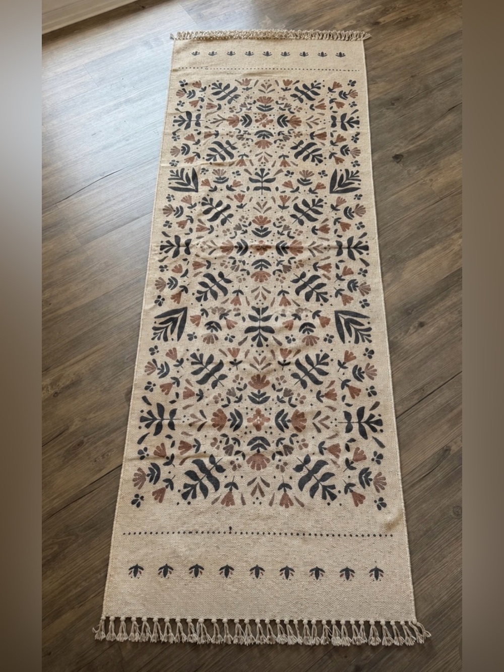 Simons Vision Floral Mosaic Hallway Runner